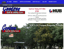 Tablet Screenshot of goodsongolfcars.com